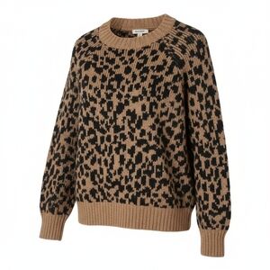 Women's Old Navy Black and Tan Patterned Sweater Size Large